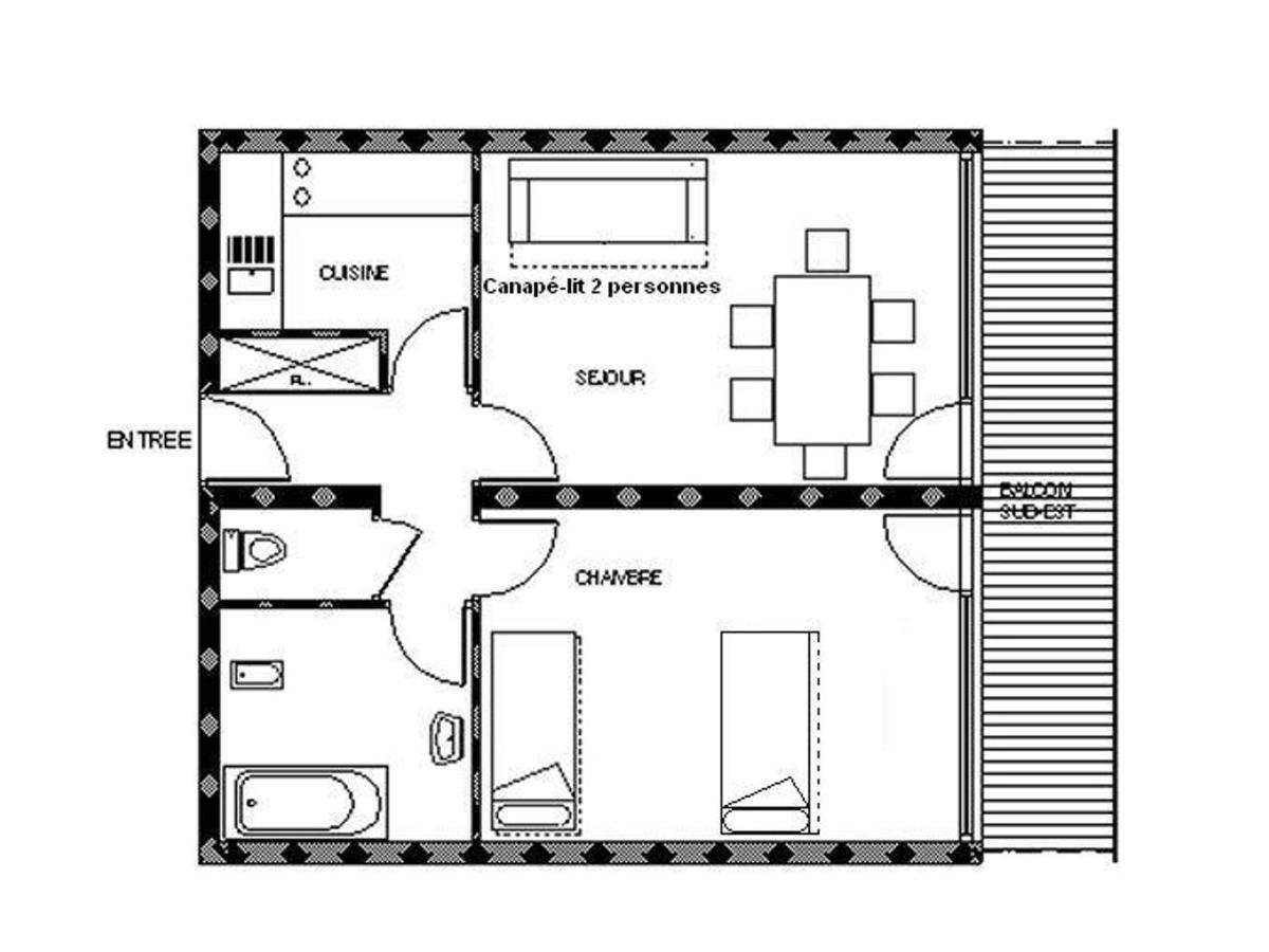 Appartement Les Menuires, 2 pièces, 6 personnes - FR-1-344-946 Saint-Martin-de-Belleville Esterno foto